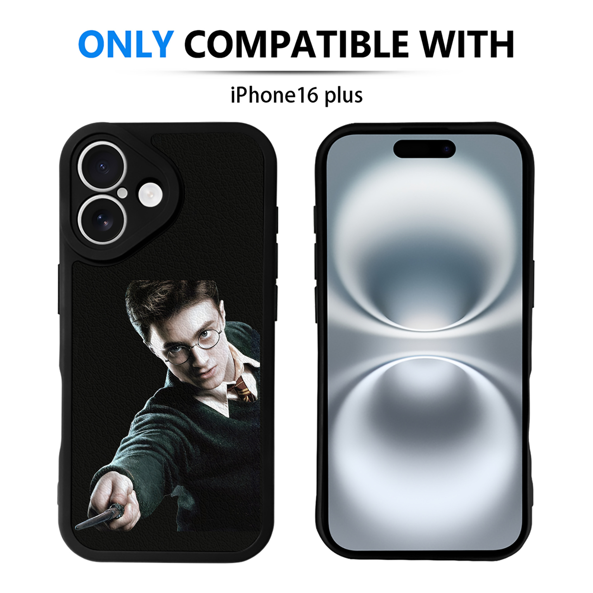 （画像用） Harry Potter ハリー・ポッターシリーズ 【iPhone 16シリーズ対応】シリコンスマホケース（レザー調） 材質：シリコン